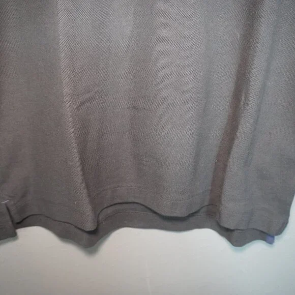 Nautica Mens Black White Logo Short Sleeve Classic Fit Polo Size Medium - Picture 3 of 7